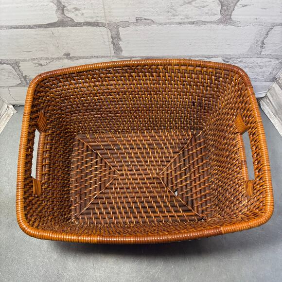 Rattan Rectangular Basket - Picture 3 of 4